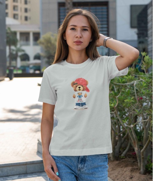 Дамска тениска с щампа Мечета I Love Daddy